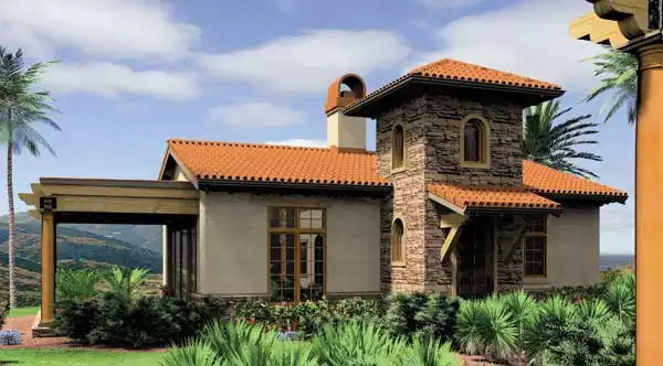 image of tuscan house plan 5923