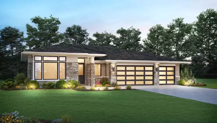 image of modern house plan 6655