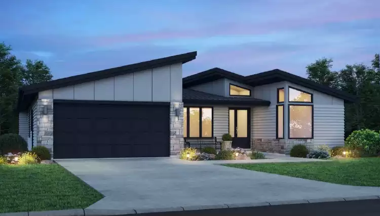 image of modern house plan 9362