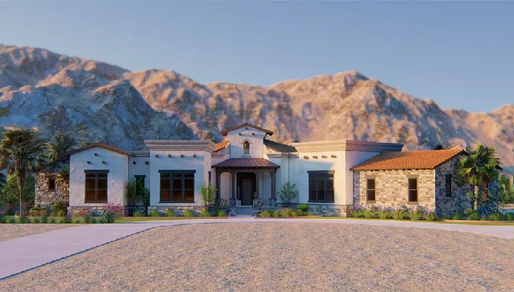 image of tuscan house plan 8680