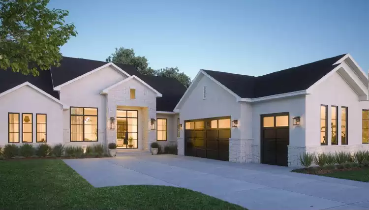 image of transitional house plan 9562