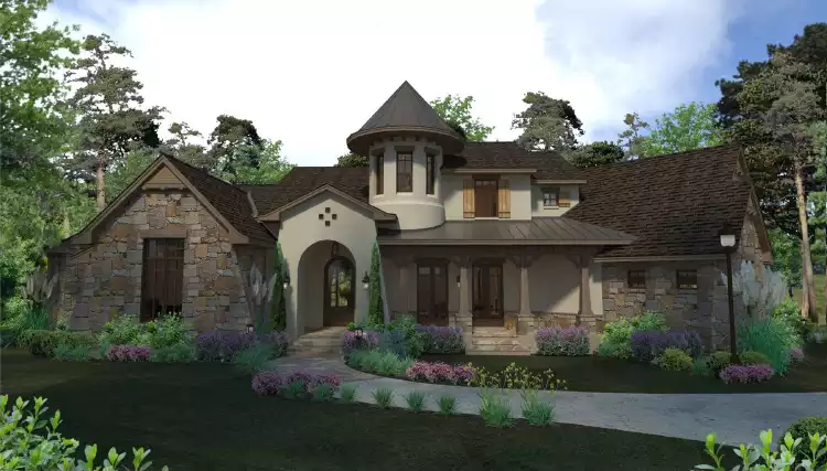 image of tuscan house plan 5284