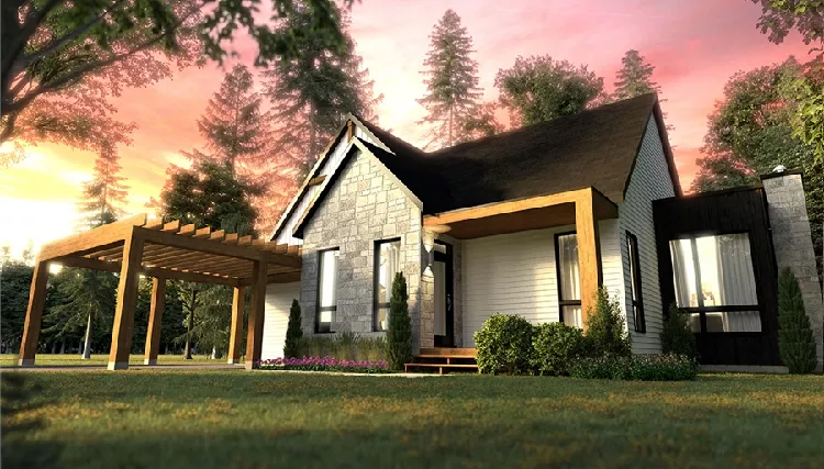 image of scandinavian house plan 7875