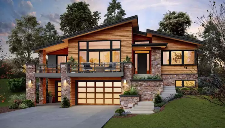 image of modern house plan 4742
