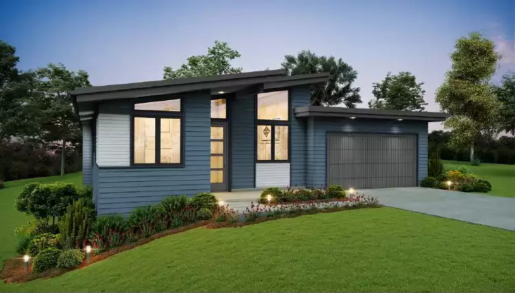 image of modern house plan 4813