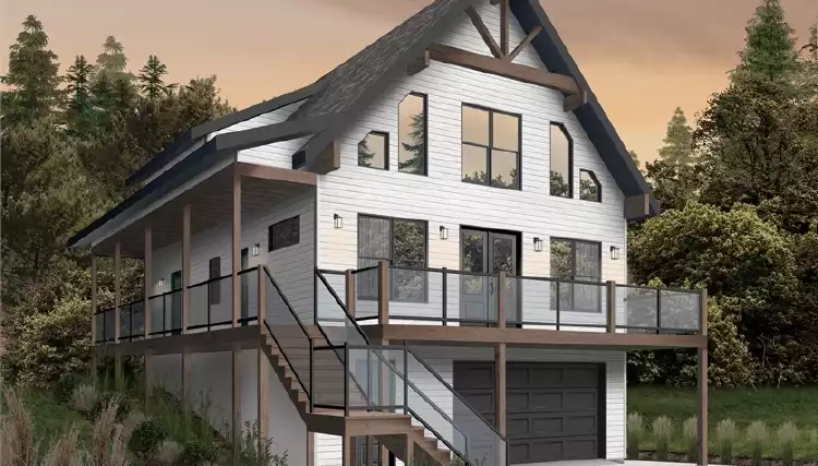 image of lake house plan 7545
