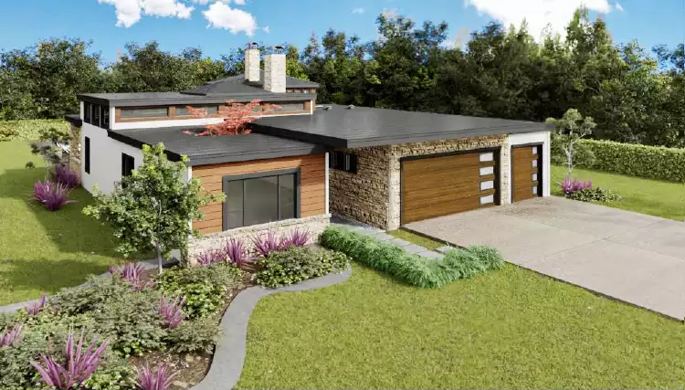 image of modern house plan 4845