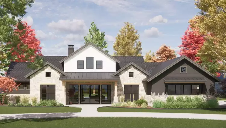 image of transitional house plan 5085