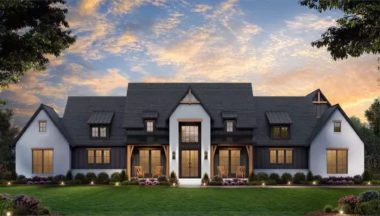 image of transitional house plan 9599