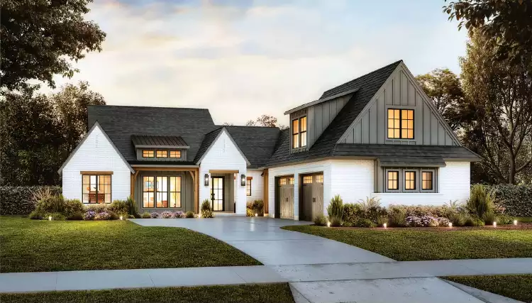 image of transitional house plan 5916