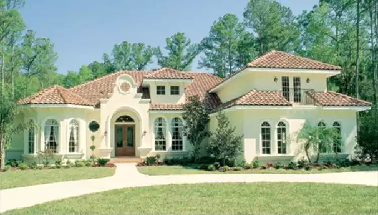 image of tuscan house plan 4127