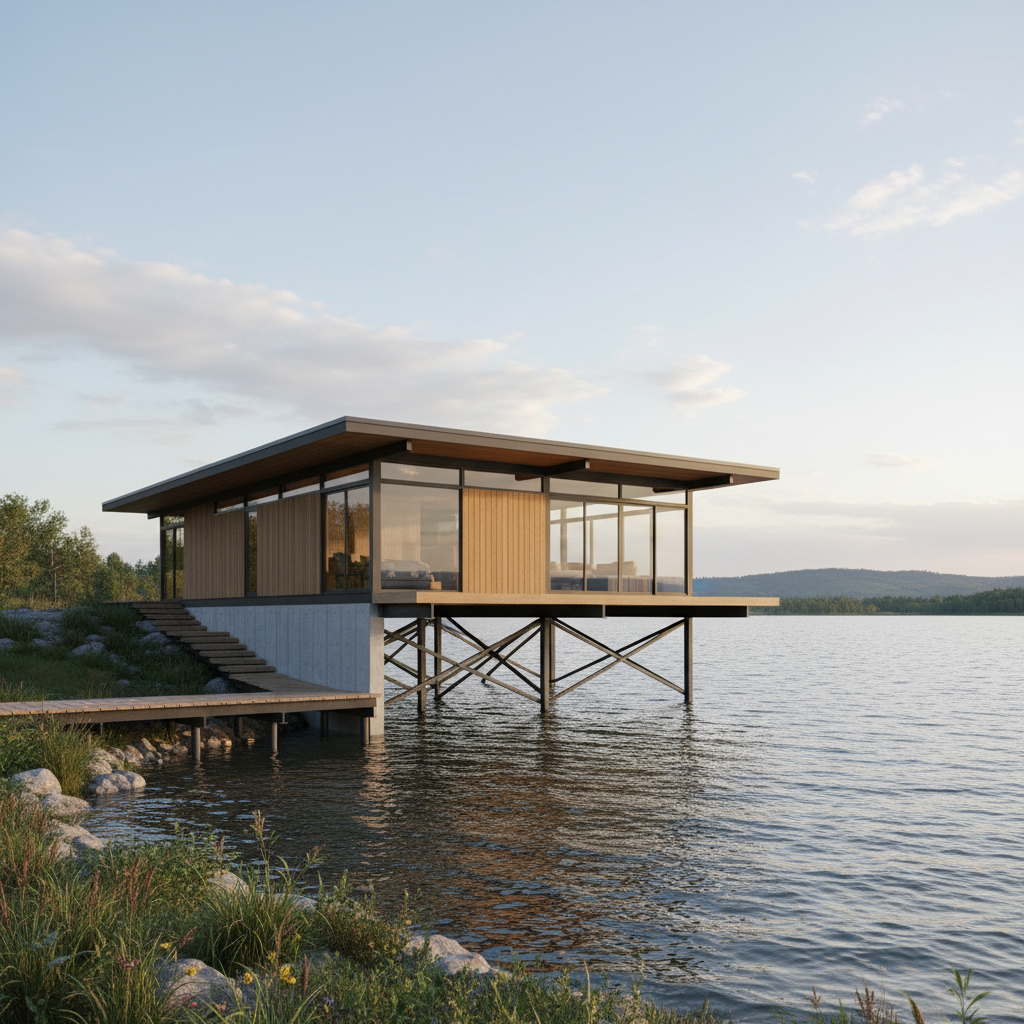 flood zone compliant lake house plans and foundation options